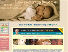 Tablet Screenshot of loveyourbaby.com